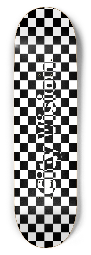 Checkered Name 8.75 8-3/4 Inch Skateboard