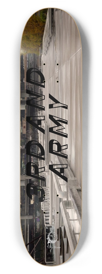 3rd & Army (San Francisco) 7.62 7-5/8 Skateboard Deck