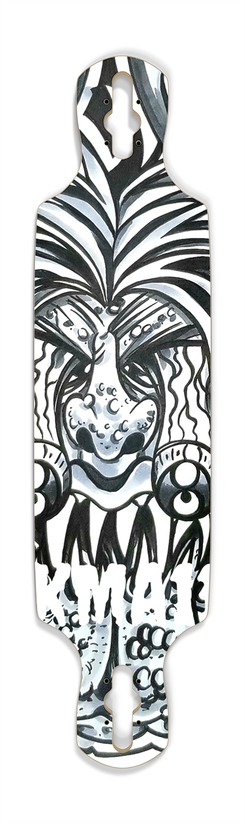 KMA11 BARDEMON Skateboard Drop Through Longboard