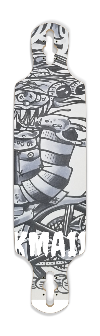 KMA11 RIDEORDIE Skateboard Drop Through Longboard