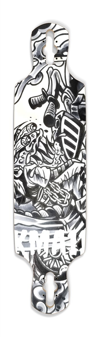 KMA11 SIDESHOW Skateboard Drop Through Longboard