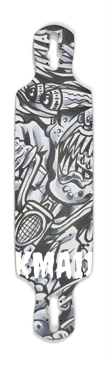 KMA11 TILLDEATH Skateboard Drop Through Longboard