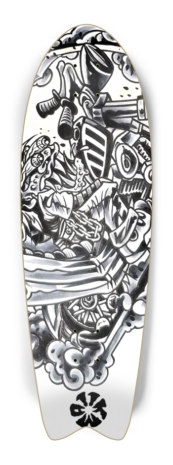 KMA11 SIDESHOW Skateboard Fish Tail