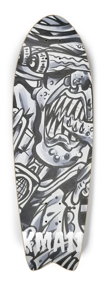 KMA11 TILLDEATH Skateboard Fish Tail