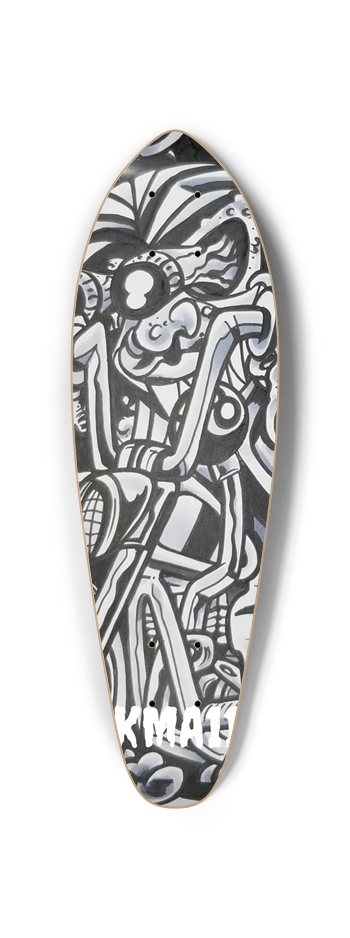 KMA11 8BALL Skateboard Mini Cruiser