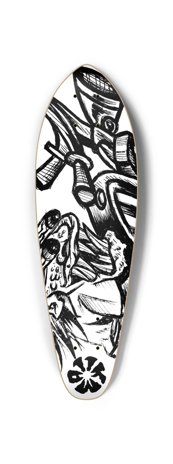 KMA11 OGSIDESHOW Skateboard Mini Cruiser
