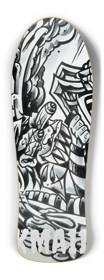 KMA11 LONGFORK Skateboard Old School Shape