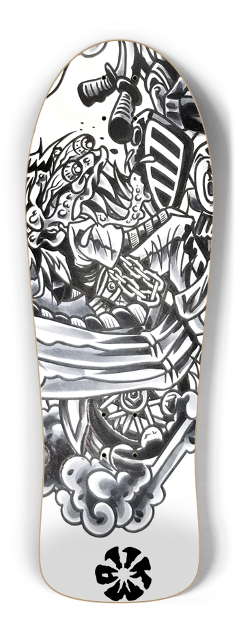 KMA11 SIDESHOW Skateboard Old School Shape