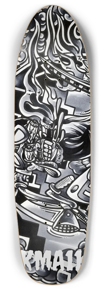KMA11 SMOKING Skateboard Punk Nose Shape