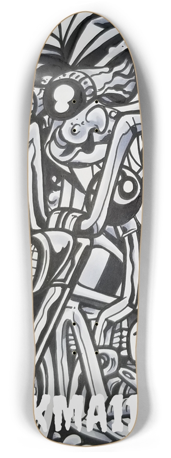 KMA11 8BALL Skateboard Retro Rocket