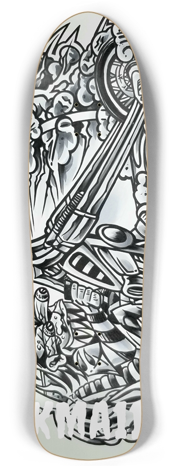 KMA11 LONGFORK Skateboard Retro Rocket
