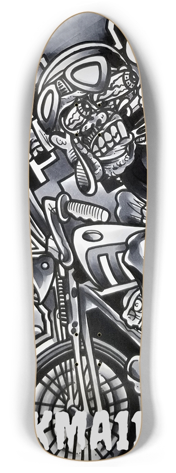 KMA11 SMOKING Skateboard Retro Rocket