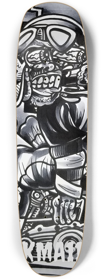 KMA11 SMOKING Skateboard Square Nose