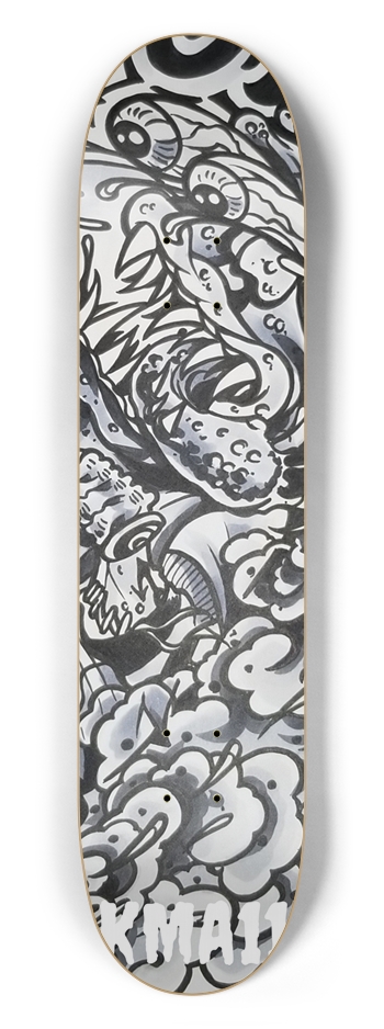 KMA11 WILDSIDE Skateboard 7-1/2 Skateboard Deck