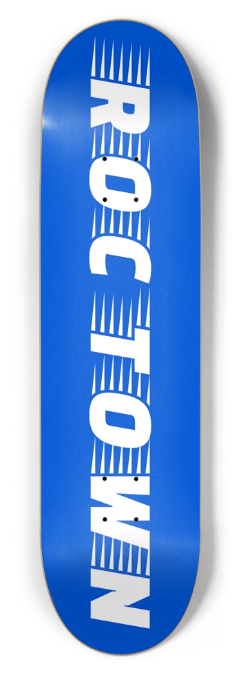 Roc Town “Fast Blue” 8-1/2 Skateboard Deck