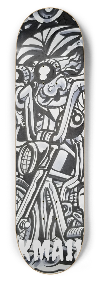 KMA11 8BALL Skateboard 8-3/4 Inch Skateboard