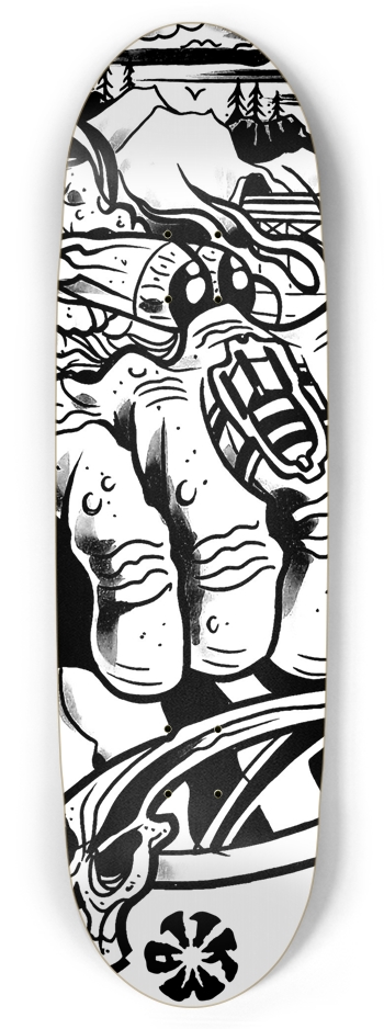 KMA11 FREEBOMBERS Skateboard Football Shape