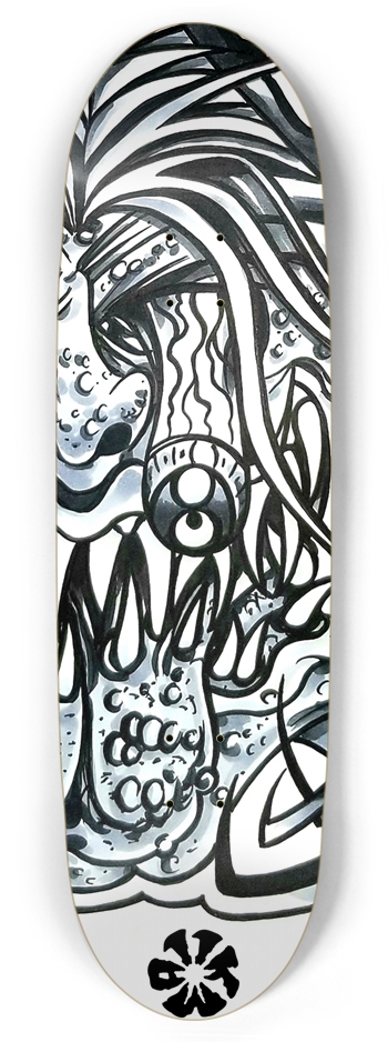 KMA11 BARDEMON Skateboard Football Shape