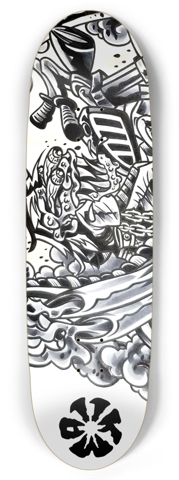 KMA11 SIDESHOW Skateboard Football Shape