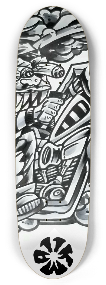 KMA11 LONGFORK Skateboard Football Shape