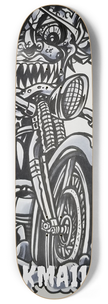 KMA11 BURNING INSIDE Skateboard 9 Inch Skateboard