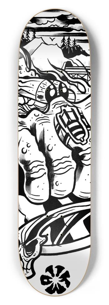KMA11 FREEBOMBERS Skateboard 8-1/2 Skateboard Deck