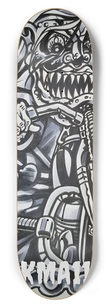 KMA11 BURNING INSIDE Skateboard 8-3/4 Inch Skateboard