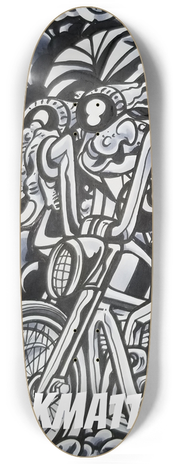 KMA11 8BALL Skateboard Egg Shape