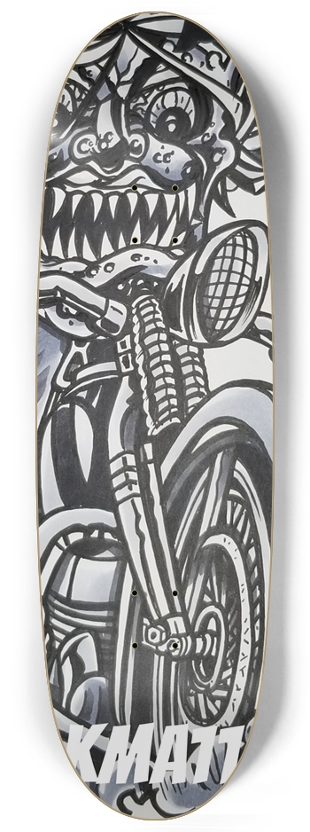 KMA11 BURNING INSIDE Skateboard Egg Shape