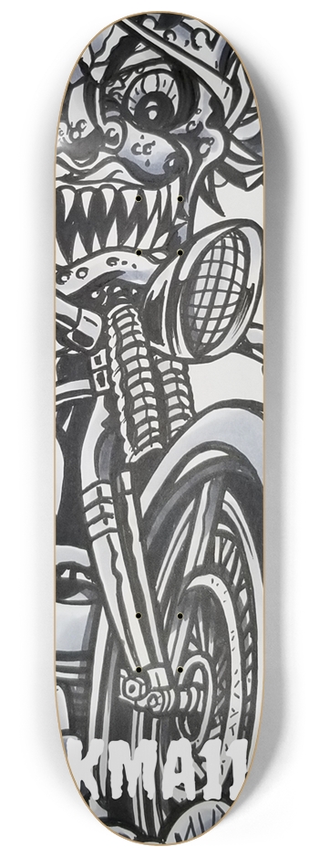 KMA11 BURNING INSIDE Skateboard 8-1/4 Skateboard Deck