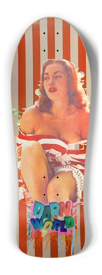 RED STRIPES 10.25” Old School Shape