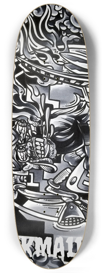 KMA11 SMOKING Skateboard Egg Shape