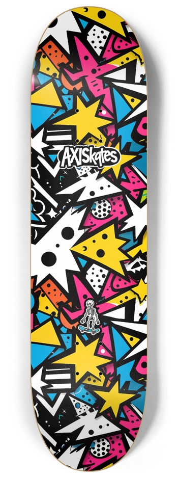 Urban 80s Stars - Custom Popsicle Abstract Urban Modern Graffiti Vivid Color