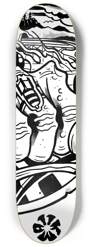 KMA11 FREEBOMBERS Skateboard Series #2 8-1/4 Skateboard Deck