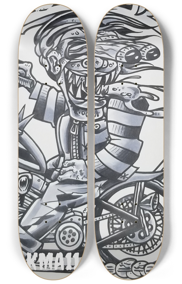 KMA11 RIDEORDIE Skateboard Series 2 Deck Wall Series