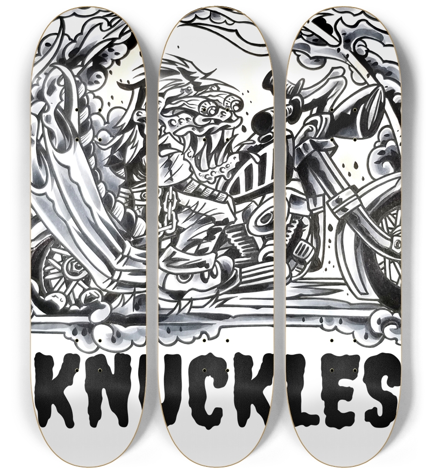 KMA11 SIDESHOW Skateboard Series 3 Deck Wall Series