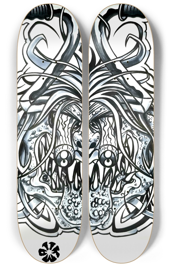 KMA11 BARDEMON Skateboard Series 2 Deck Wall Series