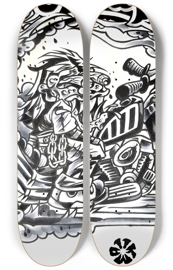 KMA11 SIDESHOW Skateboard Series 2 Deck Wall Series