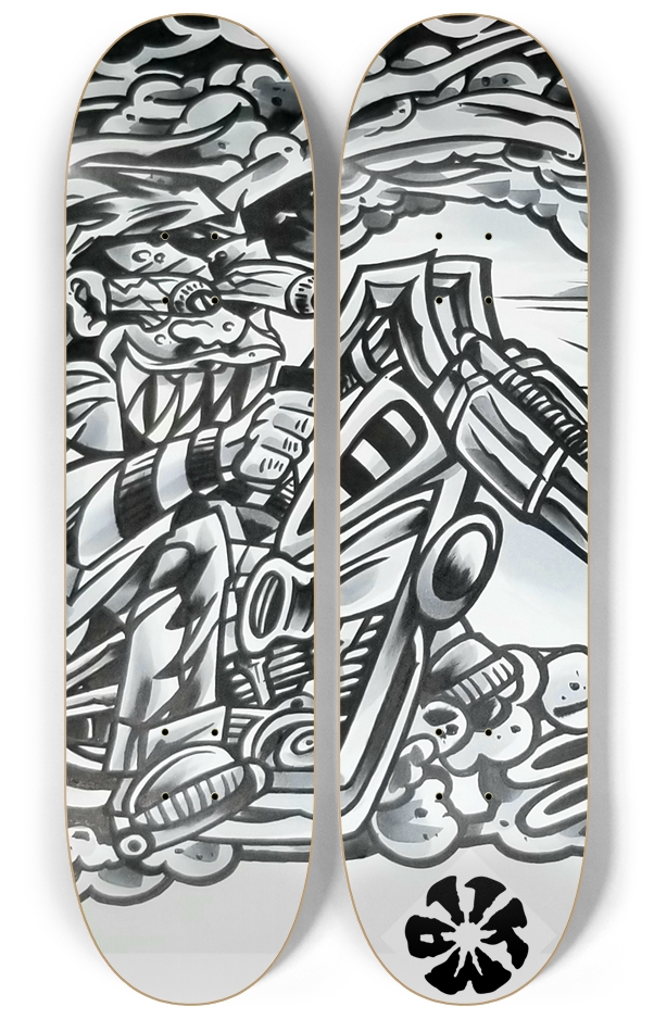 KMA11 LONGFORK Skateboard Series 2 Deck Wall Series