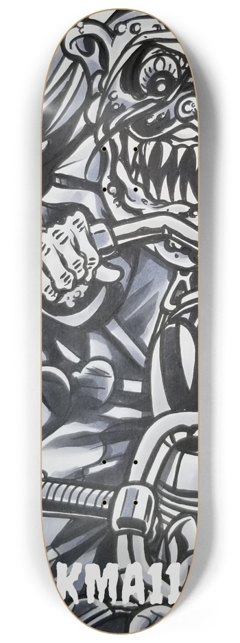 KMA11 BURNING INSIDE Skateboard Series #1 8-1/4 Skateboard Deck