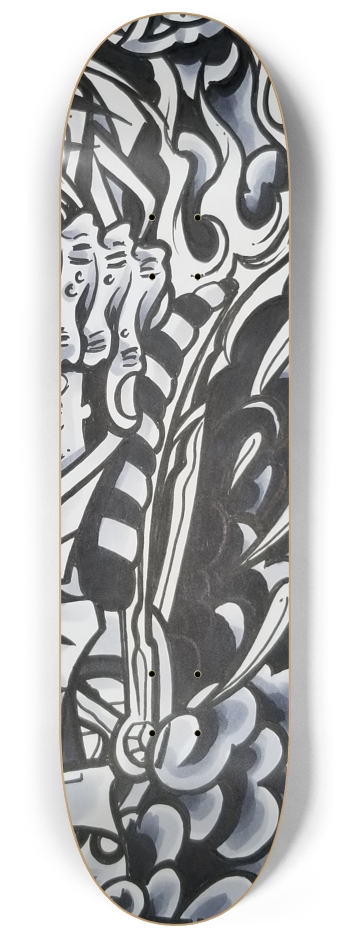 KMA11 8BALL Skateboard Series #3 8-1/4 Skateboard Deck