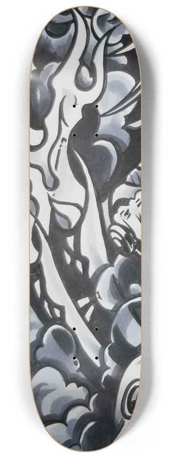 KMA11 BURNING INSIDE Skateboard Series #1 8-1/4 Skateboard Deck
