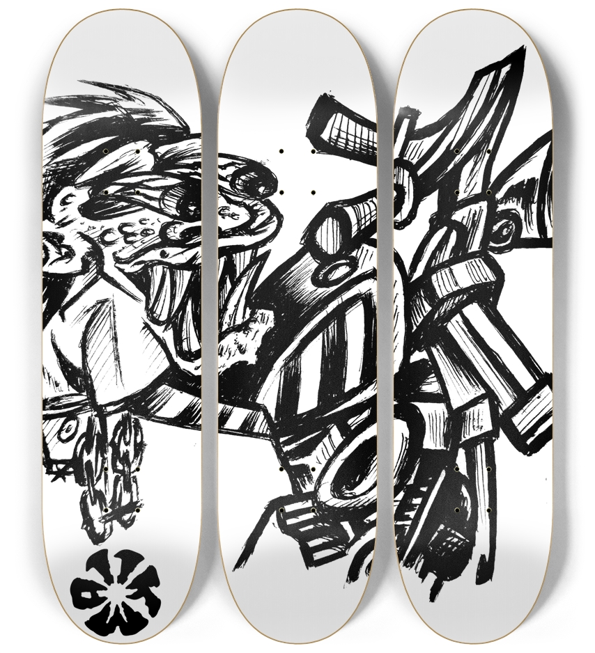 KMA11 OGSIDESHOW Skateboard Series 3 Deck Wall Series