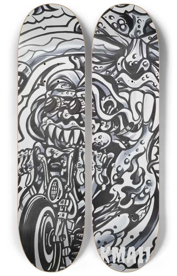 KMA11 PSYCHOTRIP Skateboard Series 2 Deck Wall Series