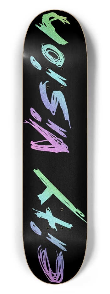 Black and Rainbow Glitter Name 7.50