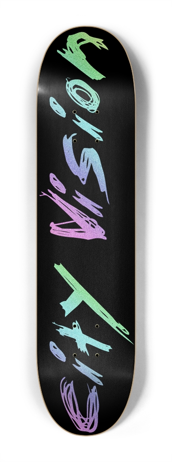 Black and Rainbow Glitter Name Mini 7.25