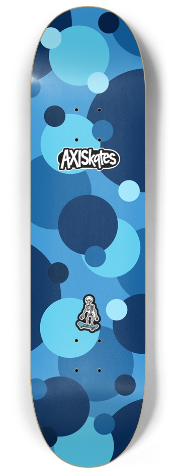 Color Dots Blue - Custom Popsicle Abstract Simple Art Muted Color Blues