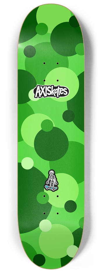 Color Dots Green - Custom Popsicle Abstract Simple Art Bright Color Greens