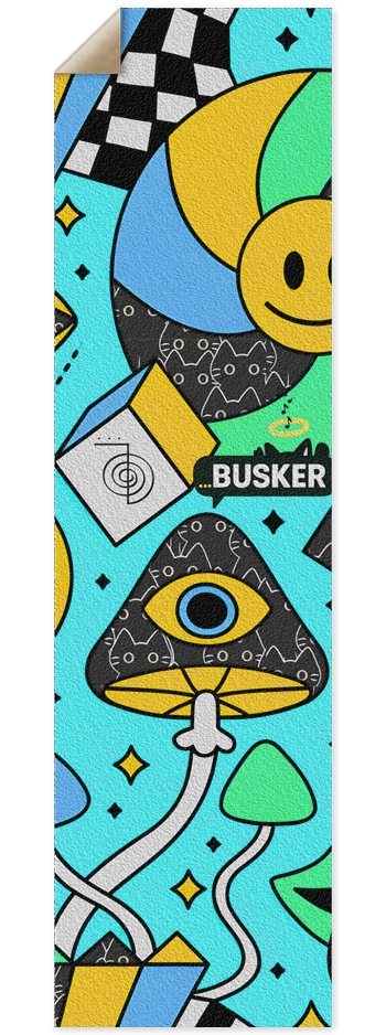 Invisible Cat Cap...BUSKER 9x33 Griptape 9 x 33 Inch Griptape