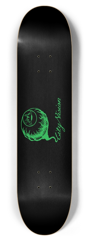 Black and Green Logo 7.87 7-7/8 Skateboard Deck